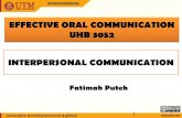 Essential Characteristics of Effective Oral Communicationocw.utm.my/pluginfile.php/2428/mod_resource/content/0/Interperson… · Characteristics Not standing up for oneself Does not