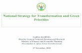 Priorities National Strategy for Transformation and …...Graduation from poverty Access to basic services Family promotion Gender sensitivity Key Objectives/Targets of social transformation