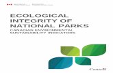 ECOLOGICAL INTEGRITY OF NATIONAL PARKS...The national-level indicator is an overall assessment of ecological integrity across national parks. It is generated by summing the ecosystem-level