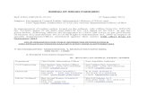 BUREAU OF INDIAN STANDARDS3 B. Certification Departments at Bureau of Indian Standards Headquarters TEL: (Board Nos.) 011-23230131, 23233375, 23239402 Department Chief Public Information
