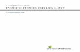 Comprehensive PREFERRED DRUG LIST - Envolve …...- Drugs prescribed for cosmetic purposes or hair growth - Nutritional supplements - DESI, IRS, or LTE drugs - OTC drugs which are