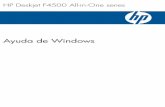 Ayuda de Windows - Hewlett Packardh10032.10 Últimos pasos en la configuración del HP All-in-One Últimos pasos en la configuración del HP All-in-One 3 Introducción a HP All-in-One