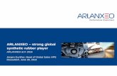 ARLANXEO – strong global synthetic rubber playerarlanxeo.com/uploads/tx_lxsmatrix/arlanxeo_k2016_press... · 2017-02-28 · ARLANXEO – strong global synthetic rubber player ARLANXEO