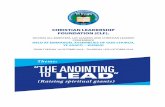 Theme: “THE ANOINTING TO LEAD · most High God as priests and we need no literal anointing oil to be set apart for service to God and the Church. 4.1.1 The composition or materials