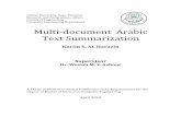 Multi-document Arabic Text Summarization · 2015-12-23 · DUC2002 Document Understanding Conference 2002 ER Entity Recognition FB_MDS Feature Based Multi-document summarization GP