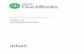 QUICKBOOKS 2018 STUDENT GUIDE - Intuit...Set up and use units of measure Lesson 11 — QuickBooks Inventory Turn on the Inventory Feature QuickBooks 2018 Student Guide 5 Turn on the