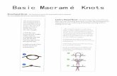Basic Macramé Knots · 2019-02-15 · Lark’s Head Knot—The lark’s head knot is one of the sim- plest and most commonly used knots. It is often the starting point for many pieces