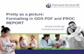 2013 Formatting in ODS PDF and PROC Report - SAS Group...STYLE • Several built-in STYLE templates (colour, borders, font, etc) • Call them with your ODS PDF command to apply to