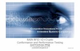 RAIN RFID V2 Crypto Conformance and …rainrfid.org/wp-content/uploads/2015/11/RAIN-RFID-V2...2015/10/26  · RAIN RFID V2+Crypto Conformance and Performance Testing Josef Preishuber-Pflügl