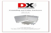 Grounding and Utility Enclosure - DX Engineeringsmaller diameter coaxial cable and it uses the smaller diameter optional DXE-CFT-2P Weatherproof Cable Feed Through at the top. Additional