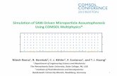 Simulation of SAW-Driven Microparticle Acoustophoresis Using COMSOL … · 2015-11-05 · COMSOL Modeling and convergence • Weak PDE. interface • Parametric sweep over mesh size.
