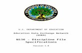 N136-Discipline File Specifications (MS Word)€¦  · Web viewU.S. DEPARTMENT OF EDUCATION. Education Data Exchange Network (EDEN) N136 – Discipline File Specifications. Version