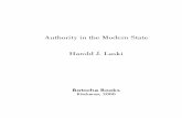 Authority in the Modern State Harold J. Laski · Authority in the Modern State printed under the Commonwealth because it conveniently applied to any form of despotism. The medieval