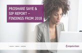 PROSHARE SAYE & SIP REPORT FINDINGS FROM 2018 Documents/Webinars... · 9/25/2019  · HMRC’s latest share scheme statistics cover the 2017-18 tax year, for 330 SAYE and 460 SIP