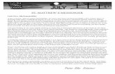 ST. MATTHEW’S MESSENGER · 2016-07-03 · ST.MATTHEW’S MESSENGER Pastor Silas Schmitzer Little Keys, Big Responsibility A key is power, and it is great responsibility. It’s