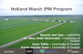 Holland Marsh IPM Program•Timing for monitoring: •1st oviposition is expected at 147 DD •90% oviposition expected by 455 DD Monitoring Carrot Weevil •Boivin traps •Weevil