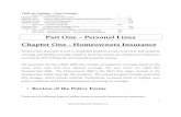 Part One – Personal Lines Chapter One - Homeowners Insurance Concepts Rev 121107.pdf · 2013-05-10 · Part One – Personal Lines Chapter One - Homeowners Insurance ... companies