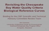 Revisiting the Chesapeake Bay Water Quality Criteria ...€¦ · What is a reference curve? A bioreference curve is a cumulative frequency distribution that is used to determine “unacceptable”