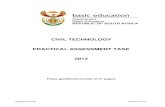 CIVIL TECHNOLOGY PRACTICAL ASSESSMENT … Exam Documents/Civil Technology...Mark sheet for working drawings of t he open-plan kitchen, wall or floor unit and breakfast nook stool 3.