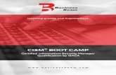 Brochure-CISM-Boot-Camp - Business Beam · 2019-07-20 · Inspiring growth CISMO Boot Camp improvement Business Beam Highlights Experienced & qualified trainers Accredited training