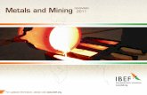 Metals and Mining NOVEMBER 2011For updated information, please visit 7 Iron and steel: the core of metal and mining industry … (1/2) → India’s metal and mining industry grew