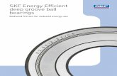 SKF Energy Efficient deep groove ball bearings · 2016-04-12 · SKF Energy Efficient deep groove ball bear-ings are fitted with a ball centred snap-type cage made of a temperature-resistant