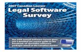 S 2007 Canadian Lawyer Legal Software Survey a lender would remember a change on page six impacted a clause on page 42, certain credit provisions required speciﬁ c language, and