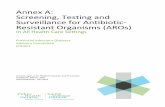 Annex A: Screening, Testing and Surveillance for ... · Annex A: Screening, Testing and Surveillance for Antibiotic-resistant Organisms (AROs) | July, 2011 v Additional Abbreviations