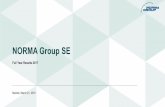 NORMA Group SE/media/Files/N... · 3/21/2018  · 605 636 695 890 895 1,017 ... First time consolidation into NORMA Group in May 2017 Adjustments No operational adjustments planned