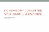 DC Advisory Committee ON Student Assignment · The purpose of Brief #1 is to provide a brief history of student assignment in DC and a factual overview of current student assignment