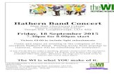 €¦  · Web viewHathern Band Concert. Main Hall, Charnwood College, (formerly Garendon High School) Thorpe Hill, Loughborough, LE11 4SQ . Friday, 18 September 2015. 7.30pm for