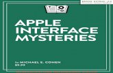 Apple Interface Mysteries (1.0) · EBOOK EXTRAS: v1.0 Downloads, Updates, Feedback $9.99 APPLE INTERFACE MYSTERIES by MICHAEL E. COHEN Clic k h e re to b u y th e fu ll 1 7 2 -p a