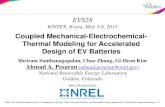 Coupled Mechanical-Electrochemical-Thermal Modeling for … · 2016-09-08 · mechanical-electrical-thermal model V. Sequential analysis using the ANSYS ECT model VI. Perform simulations