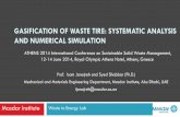 GASIFICATION OF WASTE TIRE: SYSTEMATIC ANALYSIS AND NUMERICAL SIMULATIONathens2014.biowaste.gr/pdf/isam_pr.pdf · 2014-06-25 · GASIFICATION OF WASTE TIRE: SYSTEMATIC ANALYSIS AND