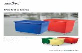 Mobile Bins...Mobile Bins Material: Polyethylene Technical Specifications Ordering Information Made in Australia BRISBANE | MELBOURNE | LEETON | SYDNEY Freecall 1800 211 290 |