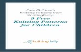 Free Children's Knitting Patterns from KnittingDaily: 9 ... ... FREE CHILDRENâ€™S KNITTING PATTERNS