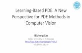 Learning-Based PDE: A New Perspective for PDE Methods in ...valser.org/webinar/slide/slides/20141022/LPDE_RishengLiu.pdfBeautiful mathematical formulation, BUT ... ² f c ( p ) and