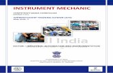 APPRENTICESHIP TRAINING SCHEME (ATS) Mechanic... · 2019-05-15 · 1 instrument mechanic competency based curriculum (duration: 2 yrs.) apprenticeship training scheme (ats) nsqf level-