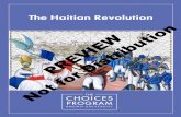 PREVIEW Distribution · 2020-02-13 · Why is it important to understand . the Haitian Revolution today? The events in Haiti from 1791 to 1804 were . closely tied to other events