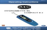 HYDROMETTE BL€¦ · GANN Mess- u. Regeltechnik GmbH, Gerlingen, 01 Jul. 2016 . Introduction Hydromette BL Compact B 2 5 0.2 General Information This measuring instrument conforms