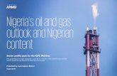Nigeria’s oil and gas outlook and Nigerian content · 2020-04-01 · Market outlook. Page 10. 02. Overview of the Nigerian oil and gas industry. Page 4. 01. Introduction. ... (operating