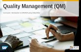 Quality Management (QM)download.ithb.ac.id/downloads/CRC/SAP HANA Introduction/14 QM/… · © 2017 SAP SE / SAP UCC Magdeburg. All rights reserved. 4 Module Information Learning