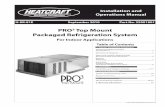 PRO Top Mount Packaged Refrigeration System Pro 3... · For PTN models. The most important consideration which must be taken into account when deciding upon the location of air-cooled