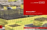 Pecafil® Universal formwork systems Brochure€¦ · formwork installation. Pecafil is suitable for a range of applications, using standard or custom-manufactured elements. L-shaped