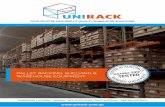 PALLET RACKING, SHELVING & WAREHOUSE EQUIPMENT · 2018-12-09 · PALLET RACKING ACCESSORIES We supply everything you need to put your pallet racking together - from base plates to