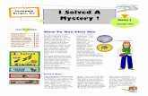 Designs, Inc Patchwork I Solved A Mystery order to complete the I Solved A Mystery Patch Program, Series 1, you will need to use this kit. The items in this kit can be cop-ied for