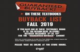 ON THESE TEXTBOOKS BUYBACK LIST...fall 2018 guaranteed buyback! on these textbooks buyback list if you have one of these textbooks bring it to the return desk in-store: between december