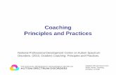 Coaching Principles and Practices - Autism PDCautismpdc.fpg.unc.edu/.../CoachingFinalPresentation...Coaching – Promising Practice Coaching leads to improvement in . . . • instructional