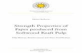 Strength Properties of Paper produced from Softwood Kraft Pulp317178/FULLTEXT01.pdf · ii fines, a synergy in tensile strength (greater strength than that predicted by linear mass