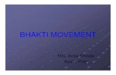 BHAKTI MOVEMENT - kskcollegebeed.comkskcollegebeed.com/sites/default/files/upload/Bhakti Movement.pdf · principles which it taught were impersonal and speculative and it was impossible